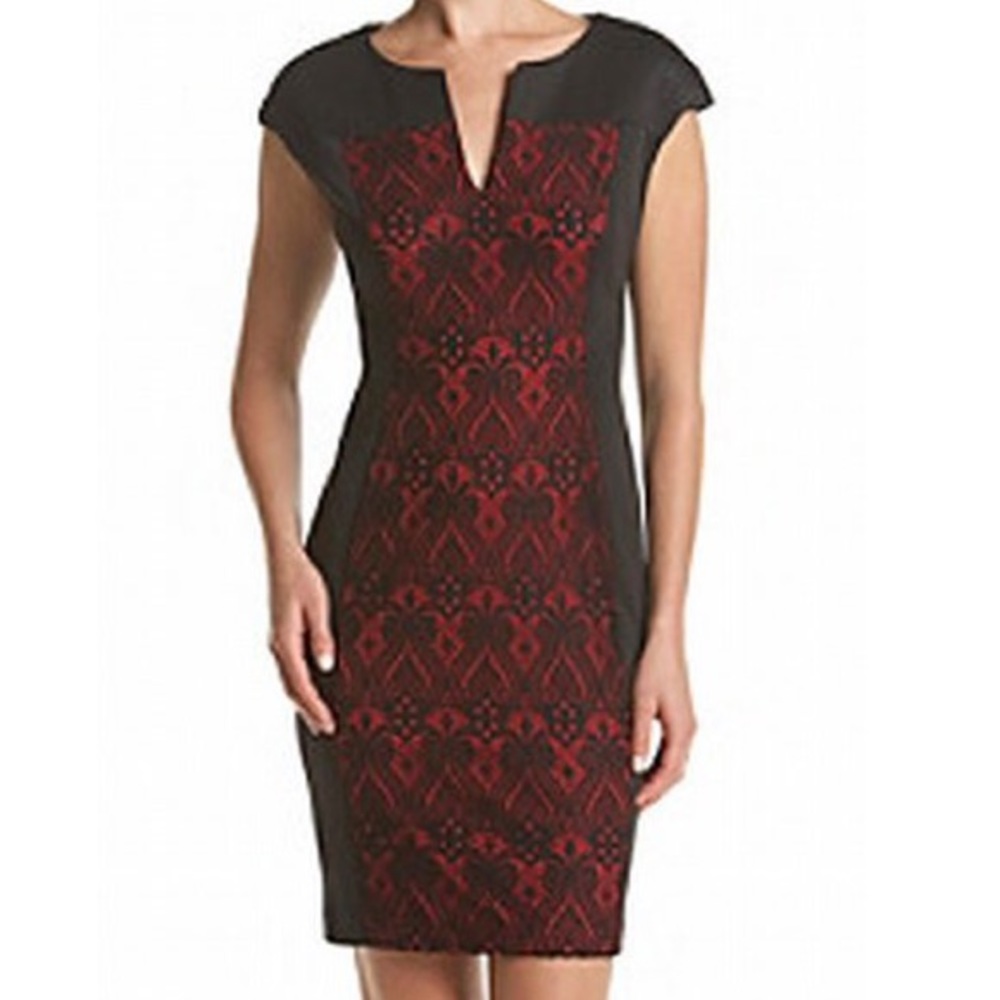 Red & Black Dress Size 10